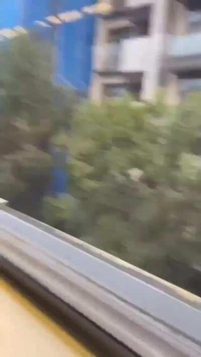 Taipei Metro during today's magnitude 7.2 earthquake in Taiwan