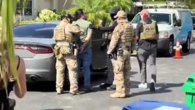 Gestapo-esk security forces arrest a documented father & member of the local community