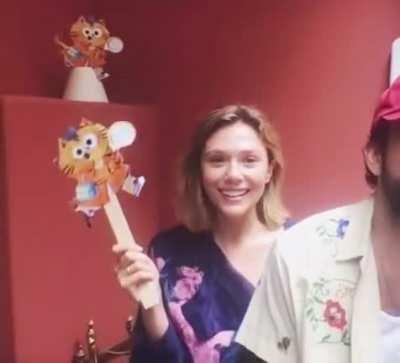 Lizzie looking very cute while promoting Hattie harmony book