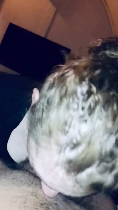 Girl with beautiful eyes gags as she tries to swallow