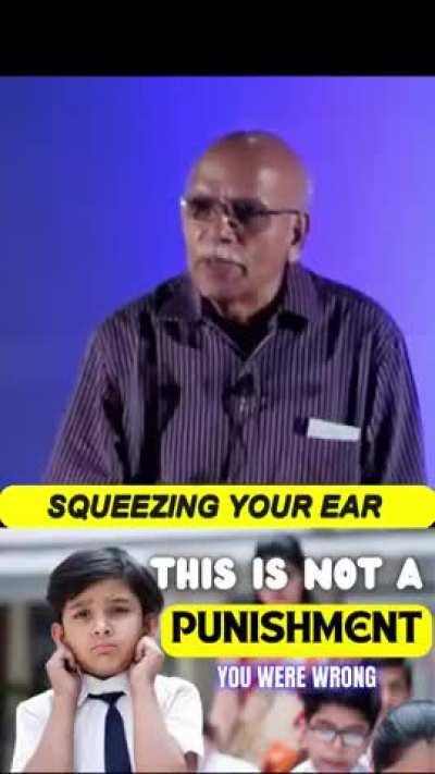 Squeezing ear is scientific.