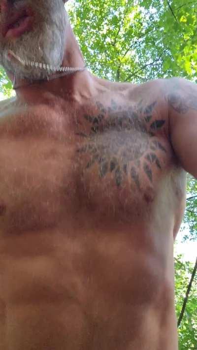 Do you like it when Daddy takes you out to your favorite spot in the woods, then takes his dick out and puts it in your other favorite spot? [47] (dirty talking)
