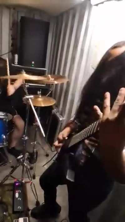 Death metal in a closet