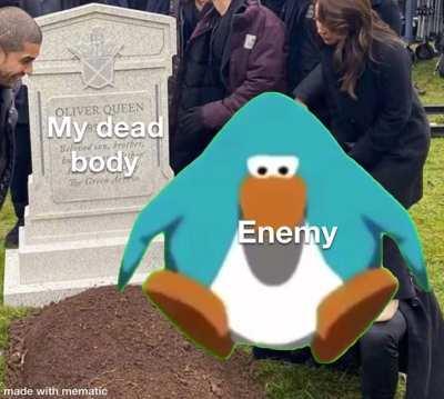 Thank you for dancing on my dead body!