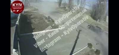 An elderly Ukrainian couple are brutally murdered by Russian forces after a tank puts 2 shells into their car. There was no need for this
