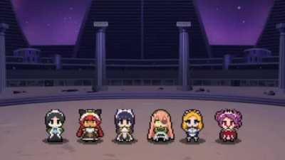 I've always loved the Pleiades, and today I thought I wanted to see them dancing to the actual song, not the chiptune. I removed the credits rolling through and swapped out the sound with normal Crazy Scary Holy Fantasy.