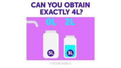 How to obtain 4L using only 5L and 3L jars