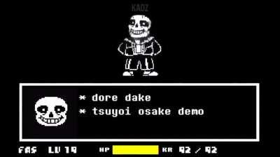 Eu não sabia que o Sans cantava.