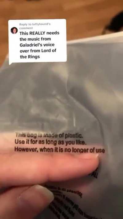 But they were all of them deceived... For another plastic bag was made...