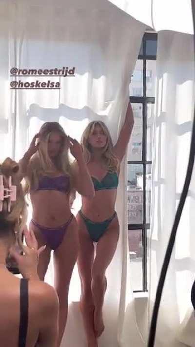 Lounge underwear BTS with Romee Strijd