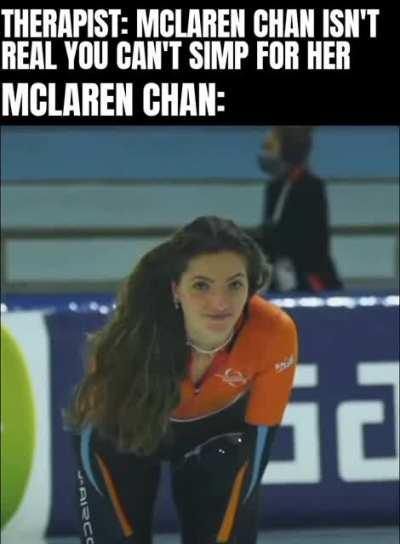 The McLaren livery is lit