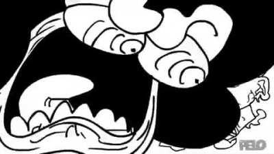 Shitposter cuando ven a alguien que puso un :v.