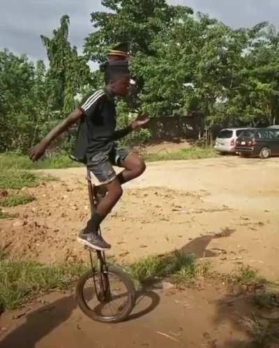 Tha balancing of this kid