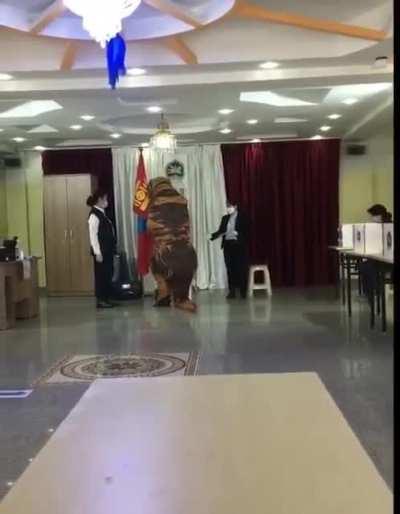 Just some dino guy voting