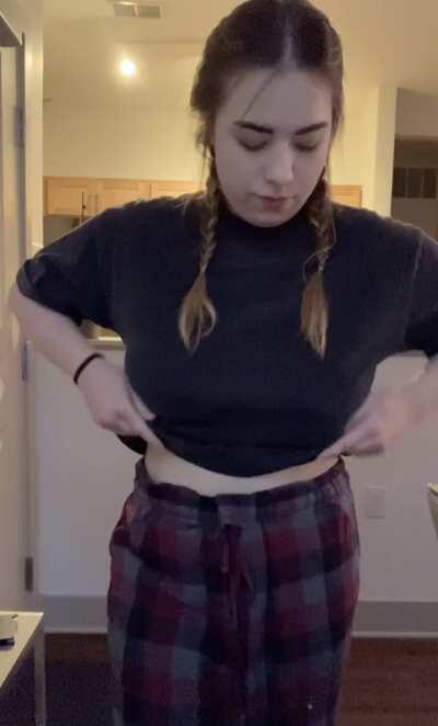 i'll take my top off, but can we stay in pjs all day?