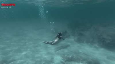 Come swim with me, the water feels even better when there’s nothing between us