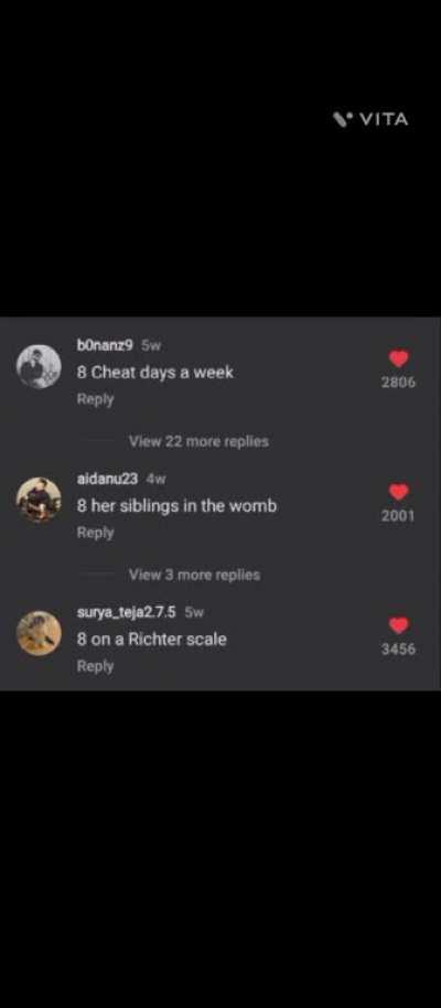 She called herself an 8. 