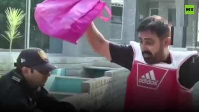 One slip and it's going to be a blast