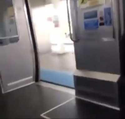 Opening train door