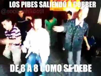 los pibes y yo salimos a correr de 8 a 8 😎