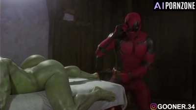 She-Hulk and Deadpool… this escalates fast 😂