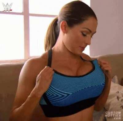 More of Nikki Bella's huge tits...