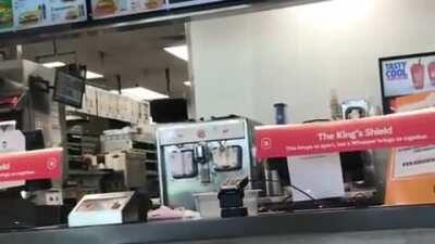 I walk to Burger King