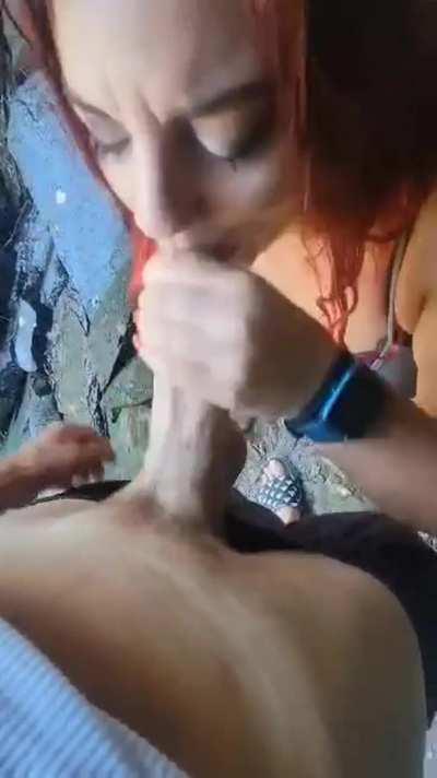 Being his GOOD GIRL out on the trails