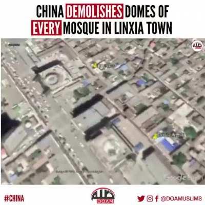 China demolishes domes of every mosque in Linxia town