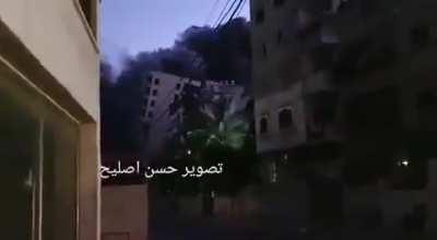 IDF continues bombing campaign on targets in Gaza despite the latest warning issued by the Hamas military wing. Hanadi Tower, a 13-story building in Gaza City, just collapsed.