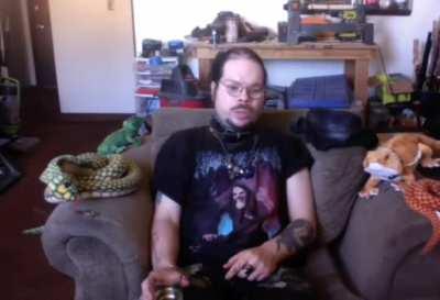 Cobra admitting he shits himself when he's spending Christmas with family.