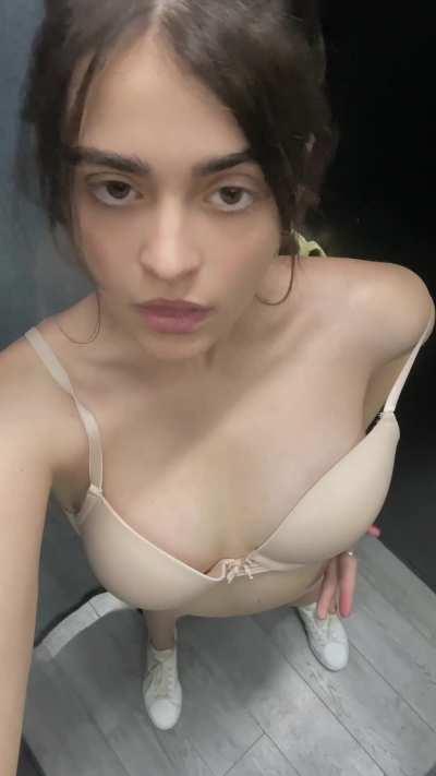 POV: the surveillance guy at the camera is made horny by me so that he can no longer concentrate on work