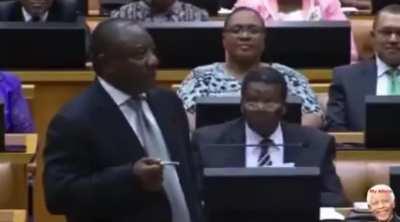 President of South Africa is asked what he is going to do stop the killing of white farmers in his country