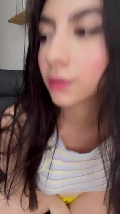 Trying to be sneaky while my parents are at home!