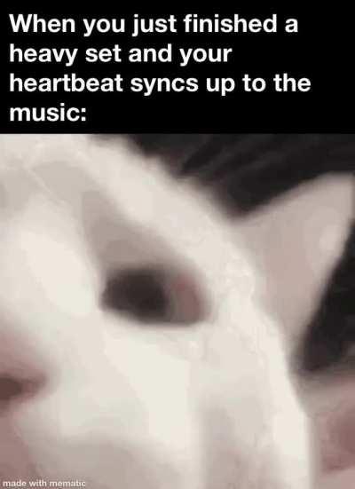 Jamming out while almost passing out