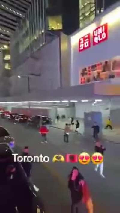 Albanian rolling down the street 