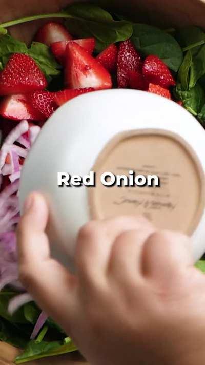 Vegan Goat Cheese Strawberry Salad