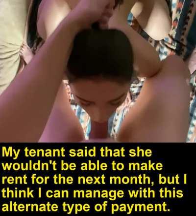 The rent payment (Sound)