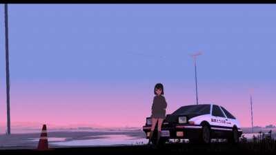 Lofi Girl Initial D Trueno - 4K