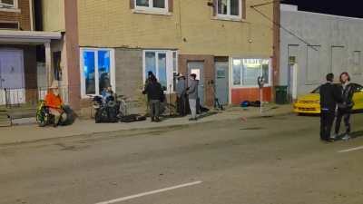 A Band plays on the street to Moose Jaw Ambiance