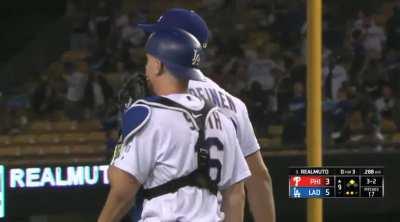 [Highlight] Blake Treinen strikes out J.T. Realmuto on a 3-1 count to end the game