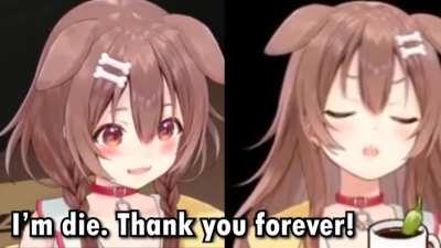 Korone reacts to Korone