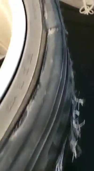 Just cruising along on the highway when my car's dashboard tells me to stop immediately due to a tire being out of air. Let's just say the tire was not in good shape.