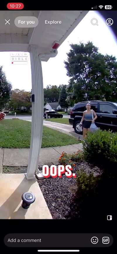 “That’s the first time I’ve done that, I swear!”