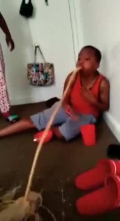 Not sure what to think. Getting a beating after throwing up.