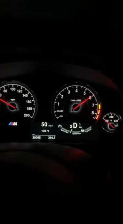 Stock F80 M3 pull to 100