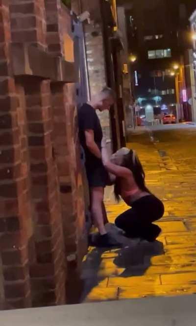 Couple Caught Giving Blowjob In Public