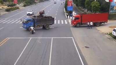 At least he didn't get run over.