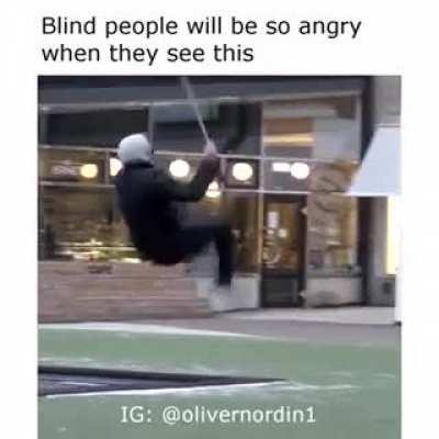 Blursed blind guy