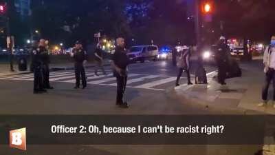 Cops respond to protestor. Love this.